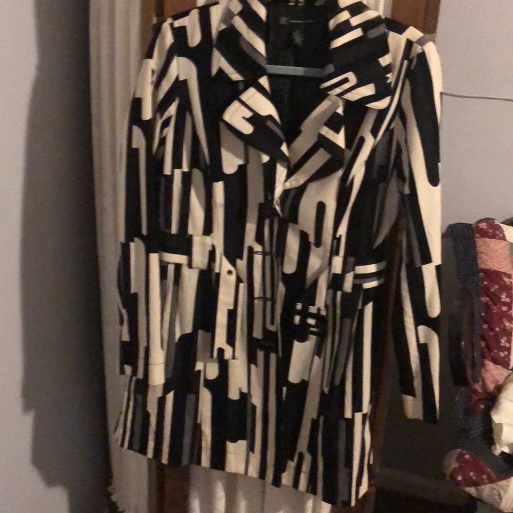 INC retro color block light weight spring/fall coat Size Medium